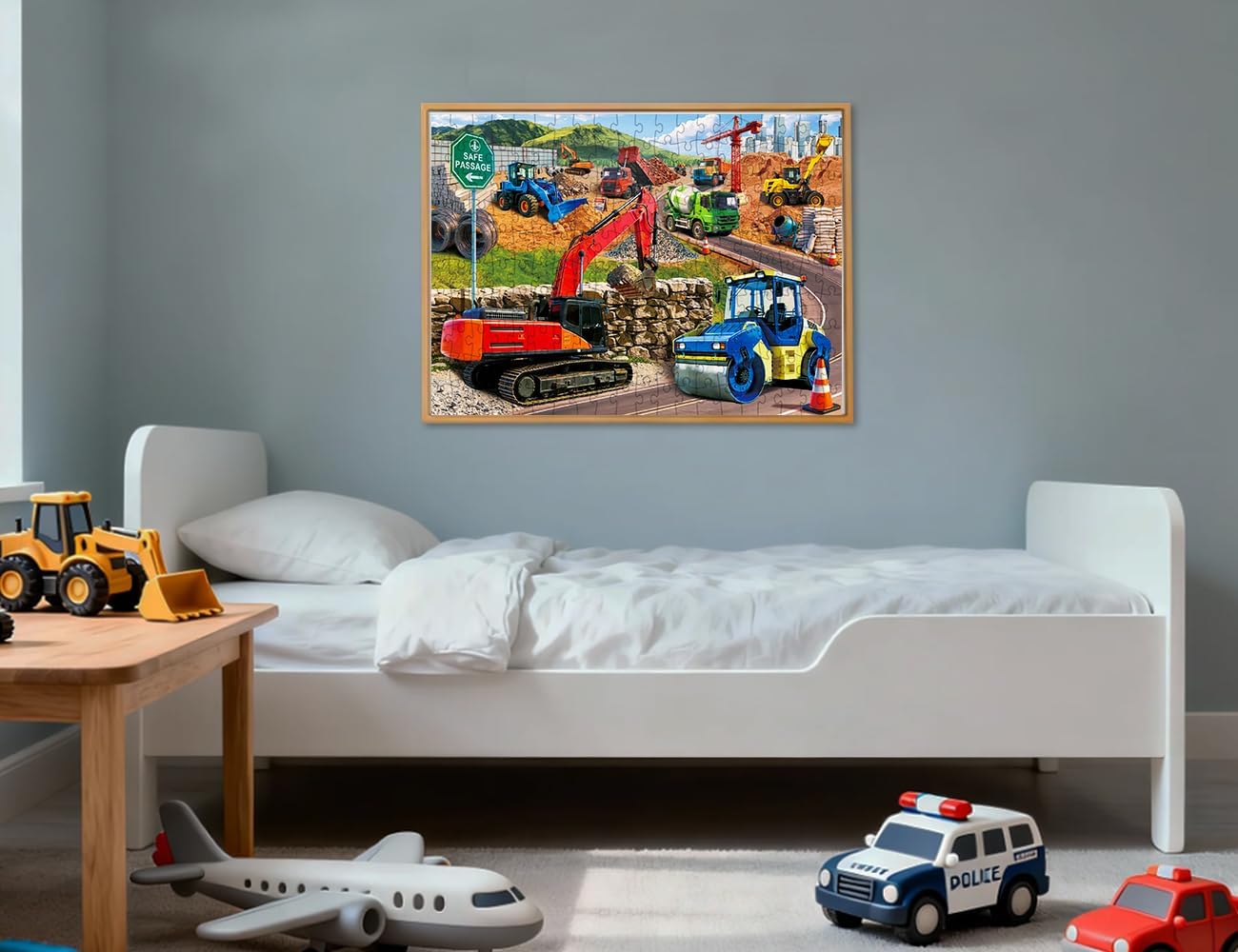 200 Piece Jigsaw Puzzle for Teens and Kids Family Happy Game Time Construction Crew