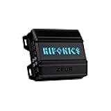 Hifonics Zeus Delta 750 Watt Compact 4 Channel Nickel Plated Mobile Car Audio Amplifier with Auto Turn On Feature, ZD-750.4D, Black