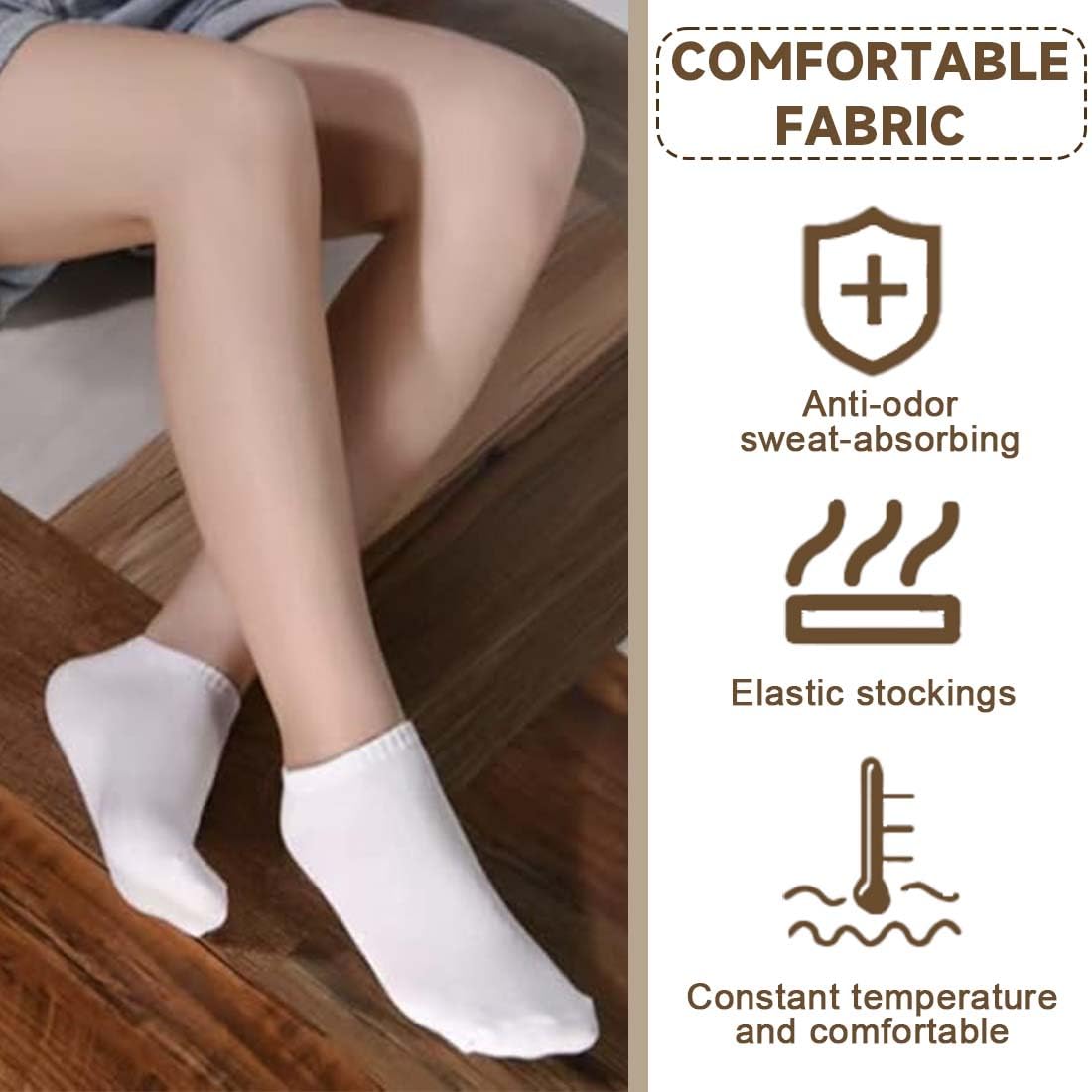 KYLOS Chaussettes Basses Homme Femme – 10 Paires Socquettes Courtes Unisexes - Chaussettes Homme Respirantes En Coton Pour Sport, Casual