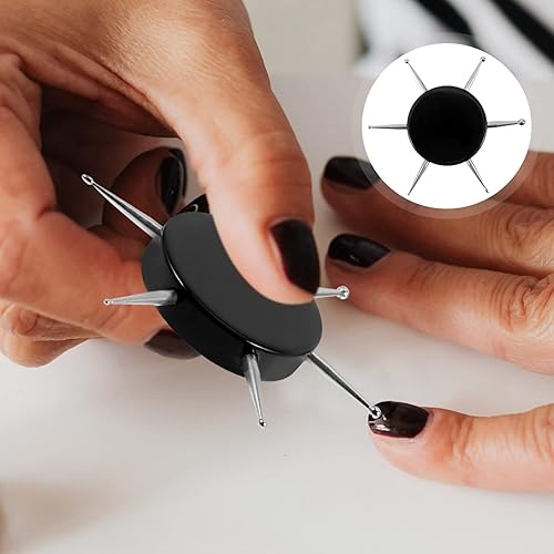 Miniatura 5 de Herramientas de punteado circular para arte de uñas Pluma de taladro de acero inoxidable BOLA STYLUS Herramientas de punteado de acrílico de cristal