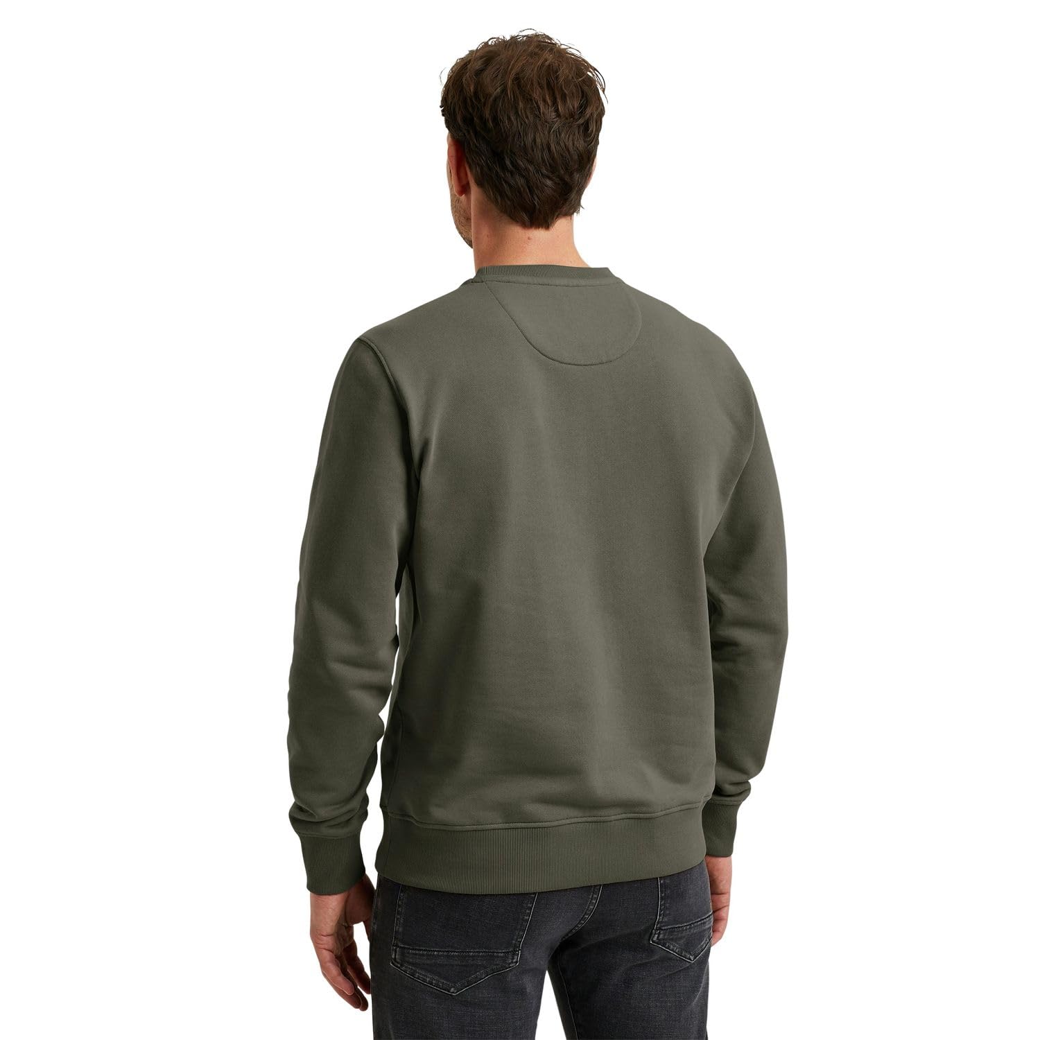 PME Legend Herren Rundhals Pullover Crewneck Soft Terry with Logo - Regular Fit