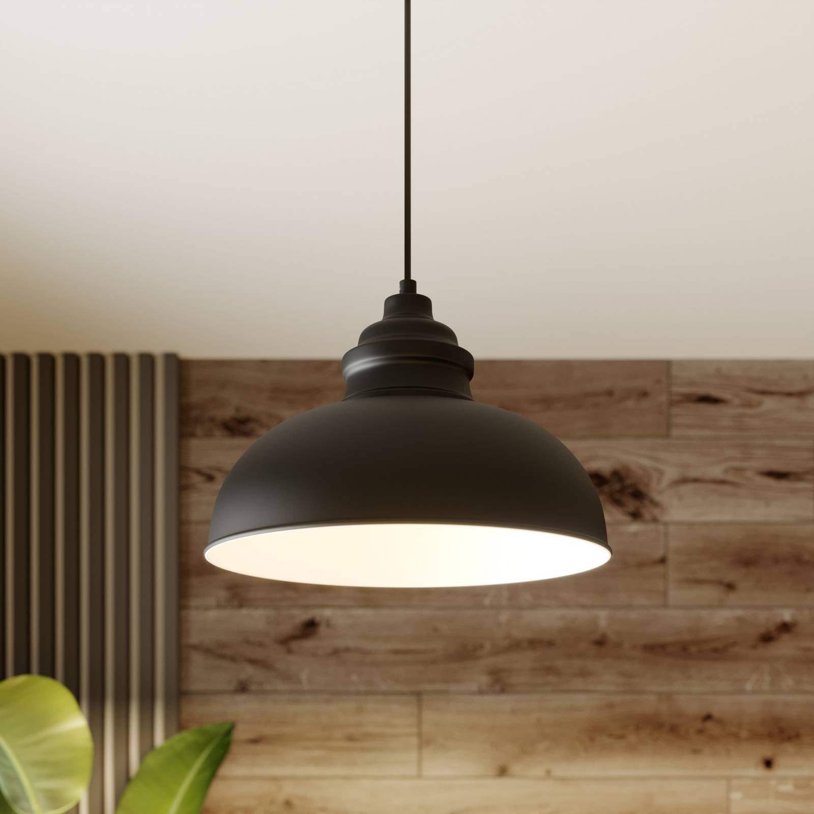 Lindby Pendelleuchte Cliona (Modern) in Schwarz aus Metall (1 flammig, E27) - Deckenlampe Esstischlampe Hängelampe Hängeleuchte Wohnzimmerleuchte
