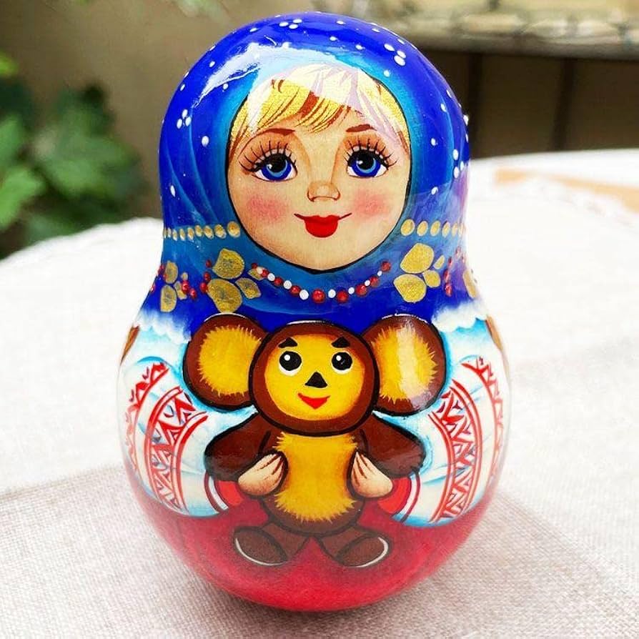 新品 ロシア サンクトペテルブルグ産 マトリョーシカ 起き上がりこぼし