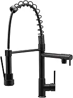 Torneira Cozinha Gourmet Pia Monocomando Extensível 50cm Luxo (Preto Fosco)