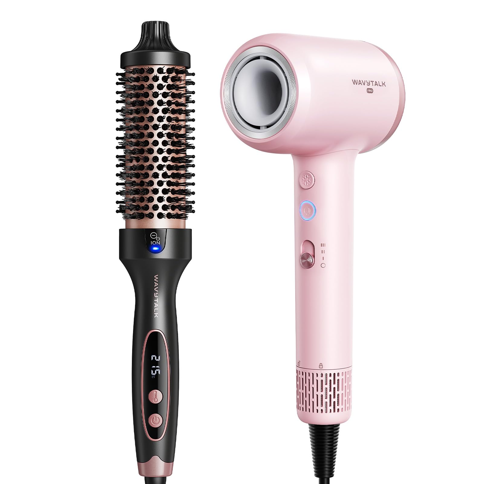 Wavytalk Blowout Boost Thermobürste Rose Gold and TURBLOW PRO Föhn