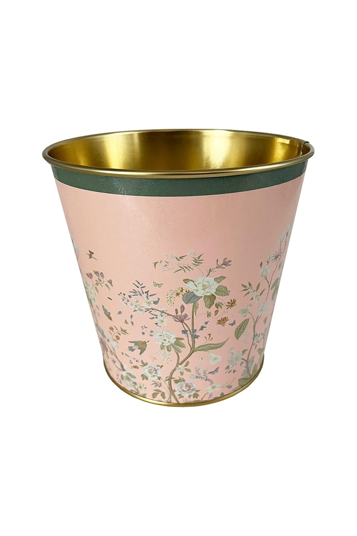 EVLE-Metal Popcorn Kutusu - Patlamış Mısır Kovası 13.5 Cm, Botanica (Botanica Pink)