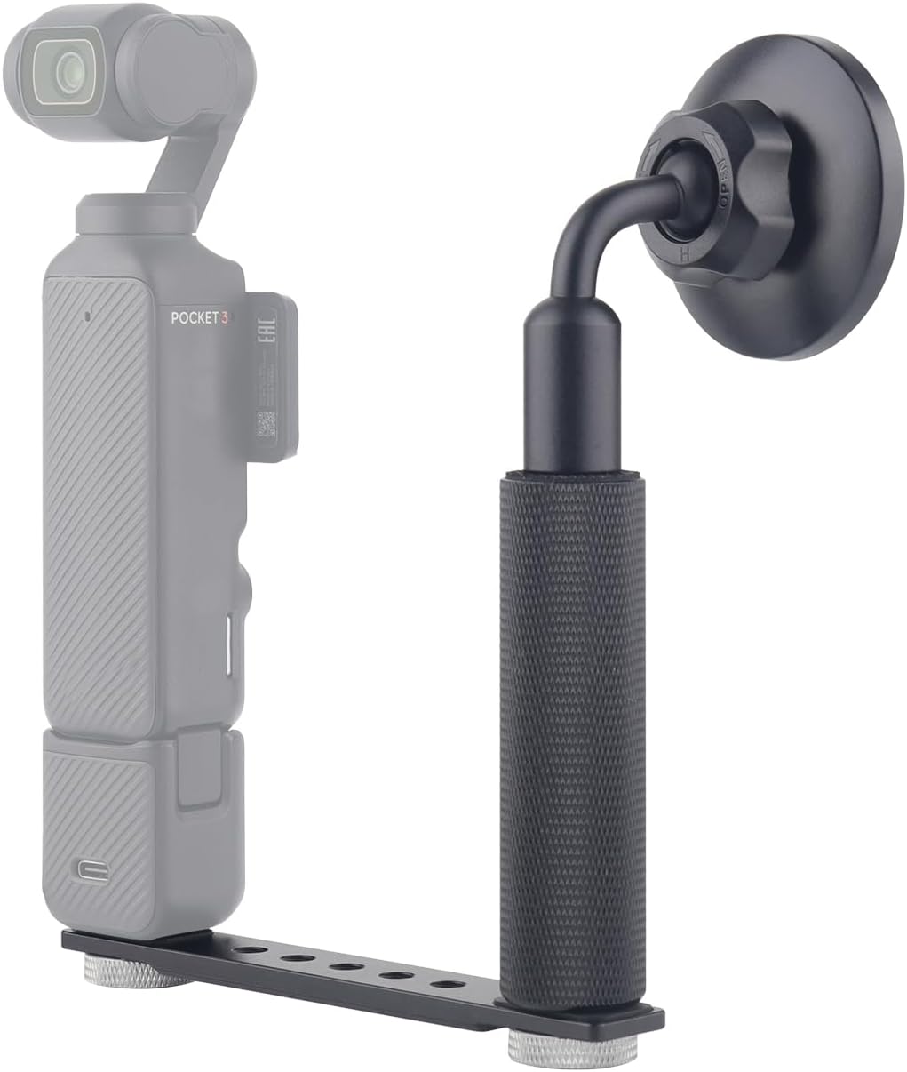 Magnetic Phone Holder with Handle Grip for DJI Osmo Pocket 3, Pocket 3 Accessories Expansion Adapter with 1/4" Thread Hole, Compatible with Magsafe Phones - Image 5
