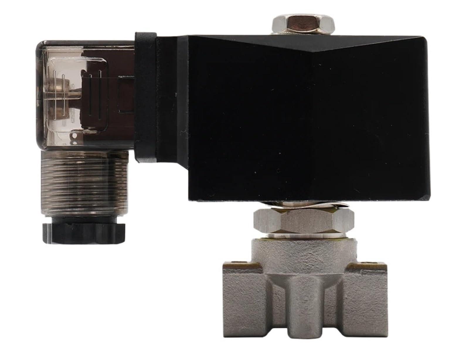 Électrovanne normalement fermée haute pression inox 150 bar AC 220V DC 24V