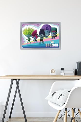 Miniatura 6 de Trends International Trolls Band Together - Póster de pared de brozone, 14.72 x 22.37 pulgadas, versión enmarcada en plata