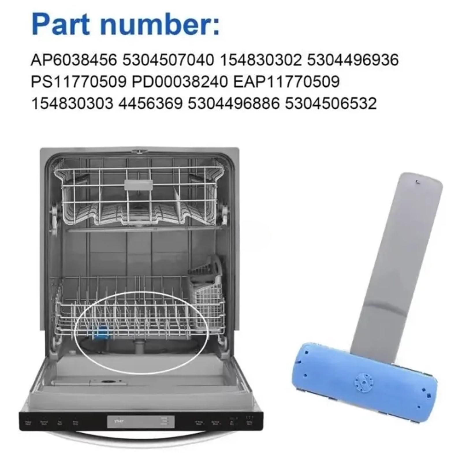 Parte Di Riparazione Della Lavastoviglie Del Braccio Spruzzatore Inferiore For Lavastoviglie 96GF For Modelli CDBEH960TS0A