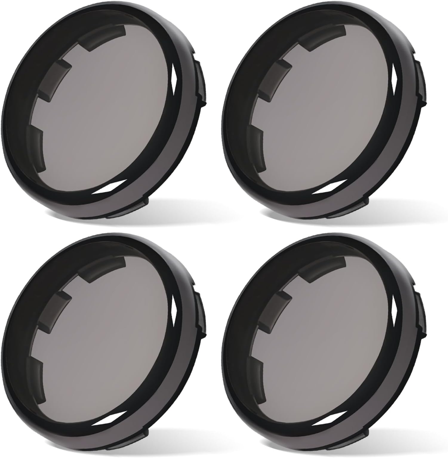 Benlari Upgraded Anti-scratch Smoke Turn Signal Light Lens Covers Compatible for Harley Sportster Touring Softail Dyna Street Glide Road King 883 1200