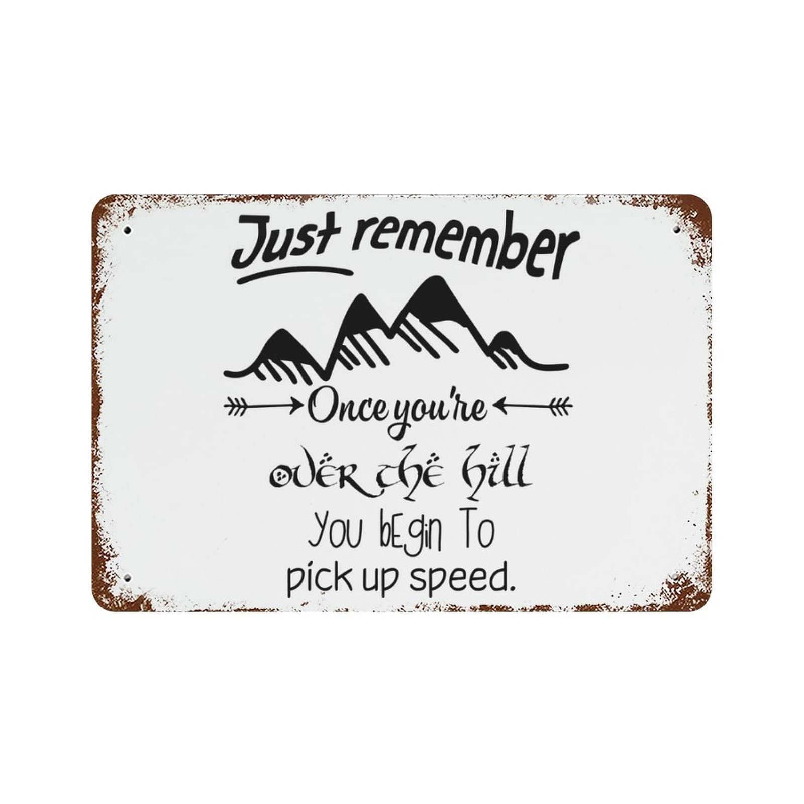 Panneau aluminium vintage rétro humour 30x45 cm pour déco de jardin