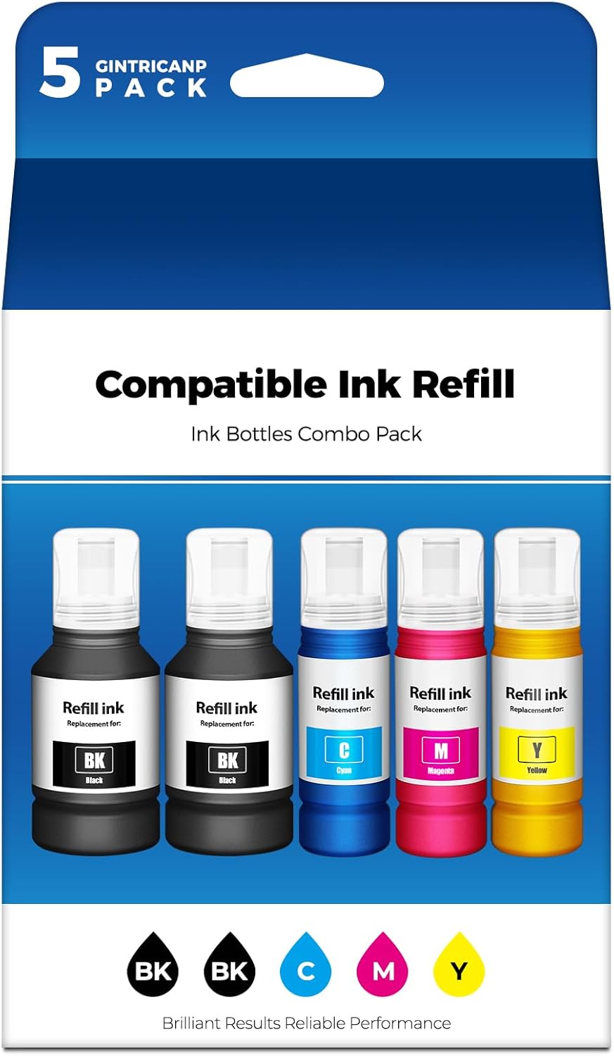 Compatible for EPT502 Ink Refill Bottles ET-2850 ET-15000 ET-3850 ET-3950 ET-4950 Printer Ink Eco Tank ET-3843 ET-2980 ET-4850 ET 2850 ET 3850 ET 15000 ET2850 ET3850 ET-3843 ET-3830 ET-3760 ET2750