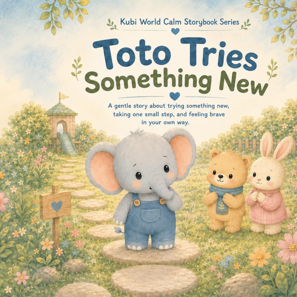 Toto Tries Something New: A Gentle Story About Trying One Small Step (Kubi World Calm Storybook Series)