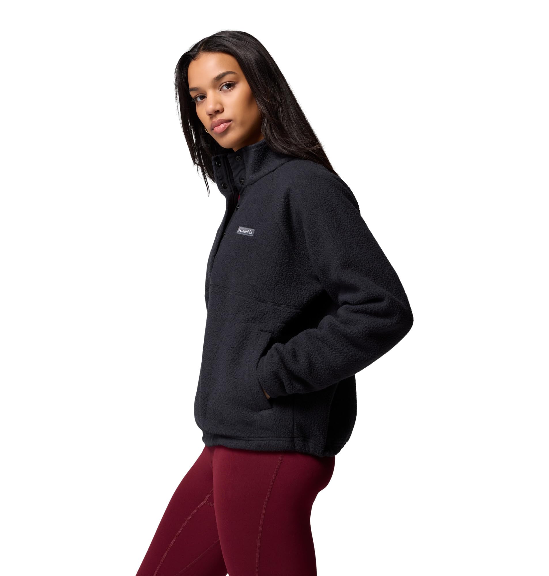 Columbia Jasper Ridge Pebbled Fleece Half Snap Pull Over in pile Donna (Pacco da 1)