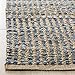 SAFAVIEH Cape Cod Collection Area Rug - 6' x 9', Natural & Blue, Handmade Flat Weave Coastal Braided Jute, Ideal for High Traffic Areas in Living Room, Bedroom (CAP352A)