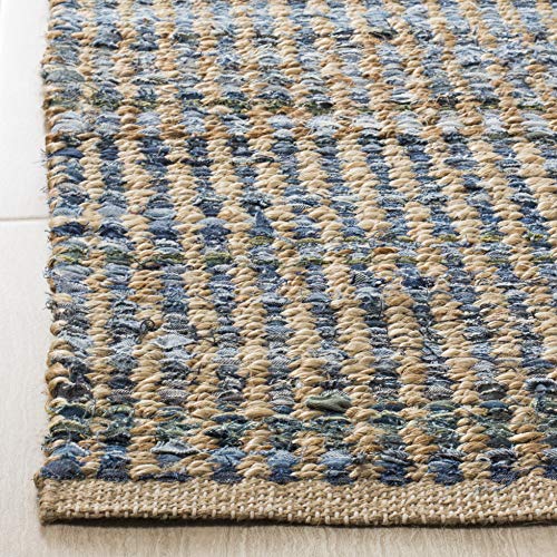 Tapete SAFAVIEH Cape Cod 3' x 5' Natural y Azul miniatura 4