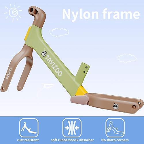 Miniatura 3 de Bicicleta de equilibrio para niños de 2 años, ruedas inflables de goma brillantes de 12 pulgadas, marco de nailon, edad de 24 meses a 5 años de