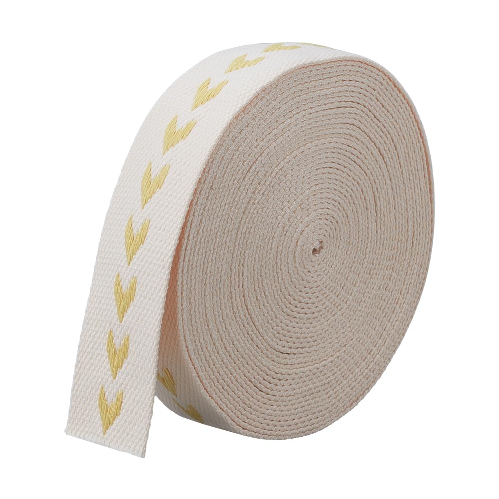NBEADS 10 Yards Cotton Webbing, 38mm Polyester Cotton Webbing Straps Tote Bag Webbing Handles Bag Strap for Tote Purse Strap Cloth Belt Making Outdoor Supplies DIY Crafts, Linen