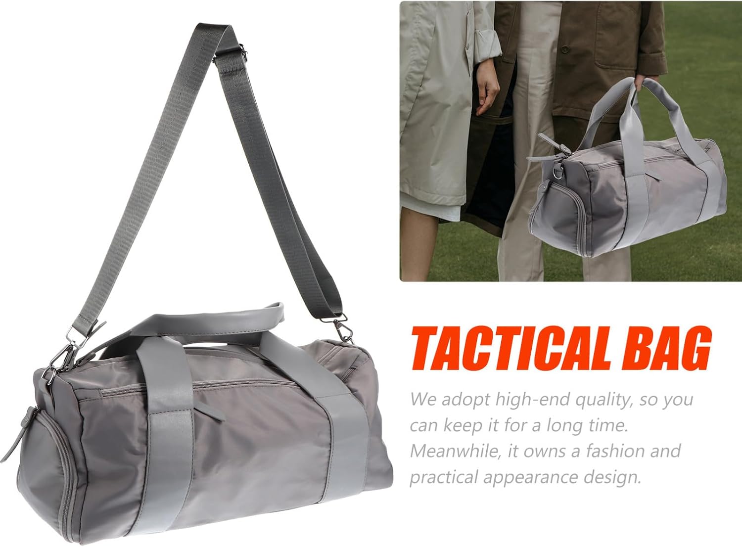 Large Capacity Outdoor Fitness Pouch Travel Bag Nylon for Sports image 3