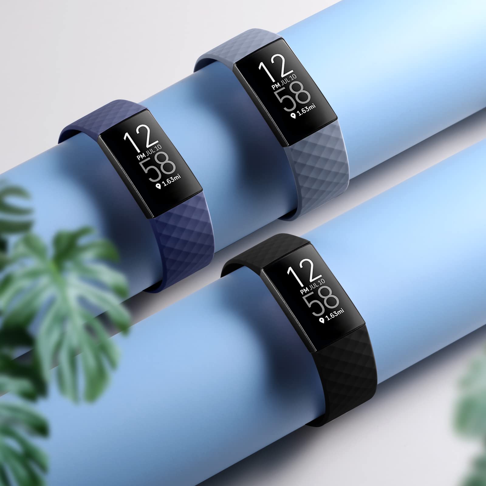 Dirrelo 3 Pack Cinturini Compatibile con Fitbit Charge 3/Fitbit Charge 4/Charge 3 SE Cinturino per Donna Uomo, Cinturino Sportivo di Ricambio Silicone Morbido Regolabile