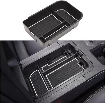 LEXLEY Center Console Organizer Armrest Storage Box Tray Organizer Insert Compatible with Toyota LAND CRUISER 2025 Not Fit Cool Box