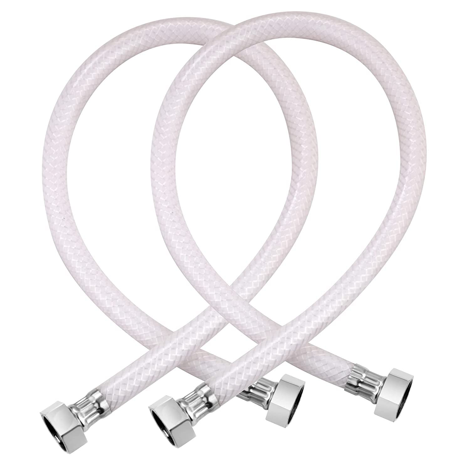 iSTAR Brass Nut PVC Connection Pipe | 24 Inches| PVC Heavy Duty Flexible Hot and Cold Water Connection Pipe Suitable for Geysers, countertop faucets/water taps | Set Of 2 (B0C13VYLRG) Amazon Price History, Amazon Price Tracker