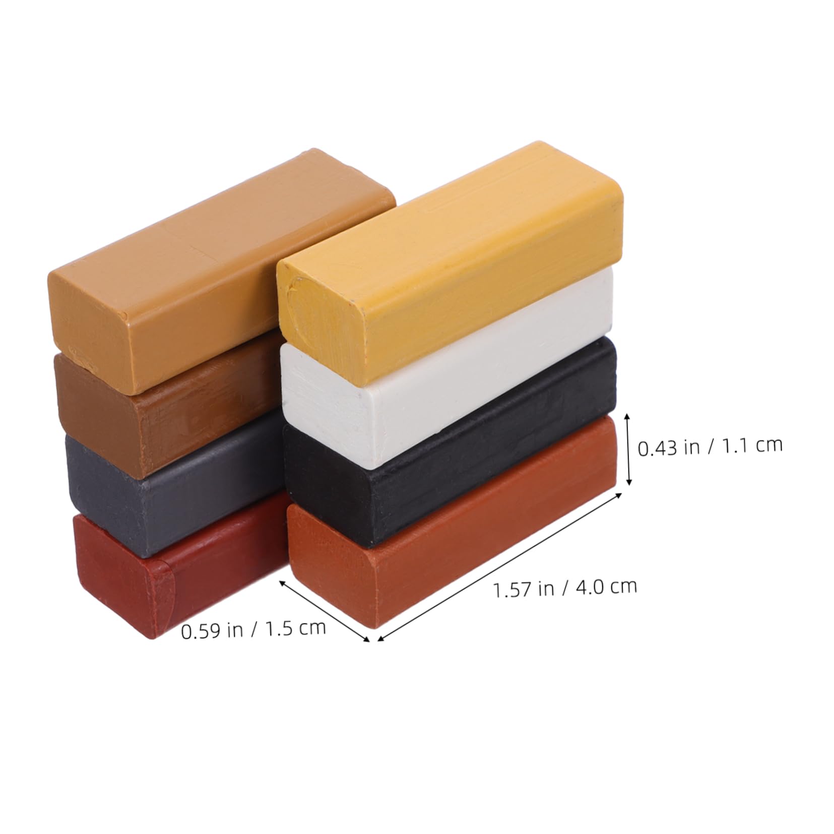 HOODANCOS 8Pcs Hard Wax Crayons for Wood Scratch Repair Multifunctional Furniture Repair Sticks for Tables Cabinets and Floors Easy to Use Professional Results User Friendly