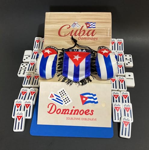 Set Dominó Cubano Doble 9 con Bandera y Guantes miniatura 6