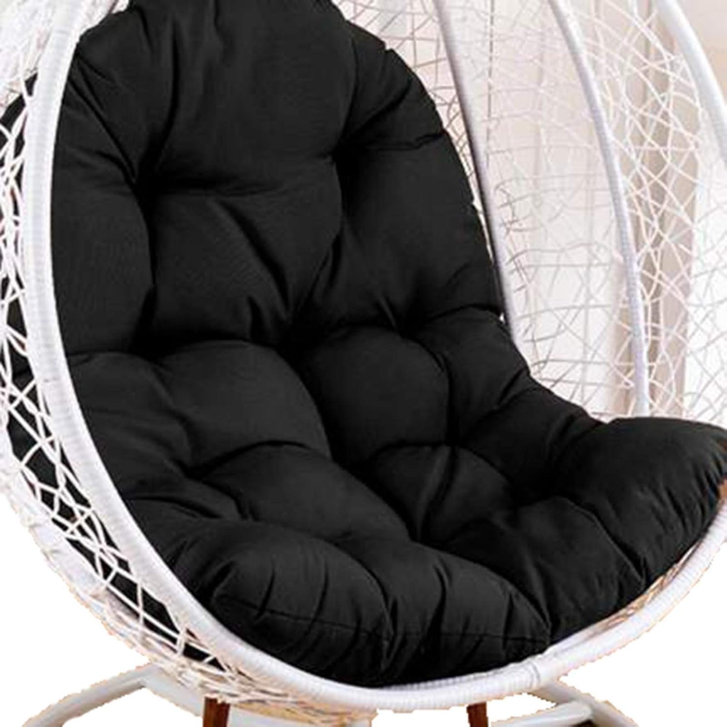 Chaise hamac suspendue étanche : installez vos coussinets de chaise d'extérieur au jardin