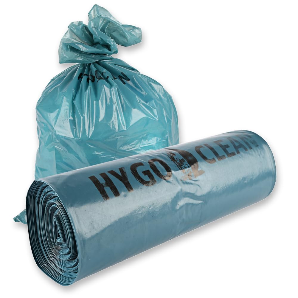 100 Stück, Müllsäcke, FRANZ MENSCH, 120 l, blau, LDPE, Premium, Rolle | 80my, 110 x 70 cm, Müllbeutel, Mülltüten, Abfallsack, Premium Tüte, trash bags, Mülltonnen, Gewerbe, Reinigung