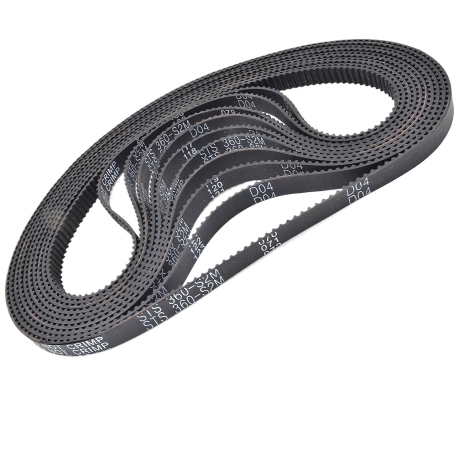 STS S2M correa de distribución Lp = 350-454mm 352 354 356 360 384 386 390 392 400 404 406 410 412 ancho 20mm 1 Uds(410-S2M-(205 Teeth))