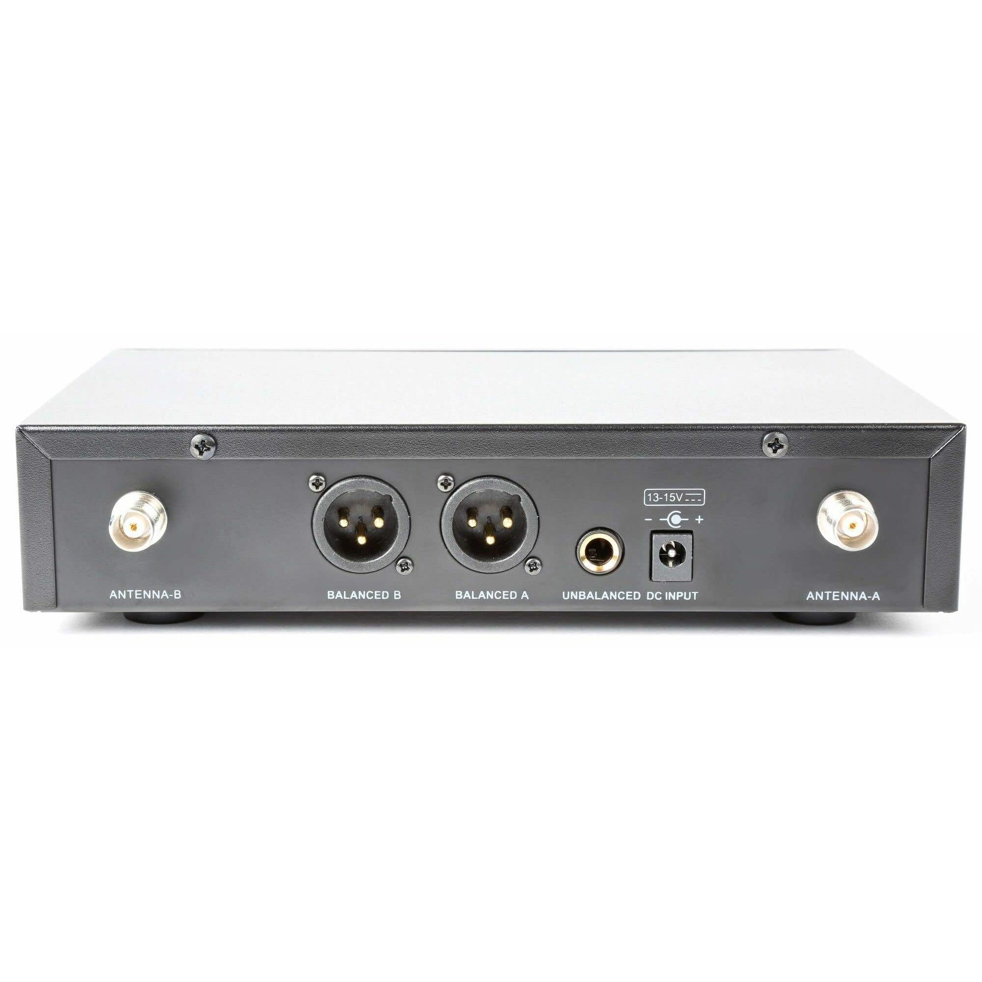 Power Dynamics PD782 - Système Micro sans Fil, UHF 2x 8 Canaux, Affichage LCD, Double Antenne à l'Arrière du Récepteur, Livré avec Valise Pratique et Robuste, Idéal Présentations et Chant