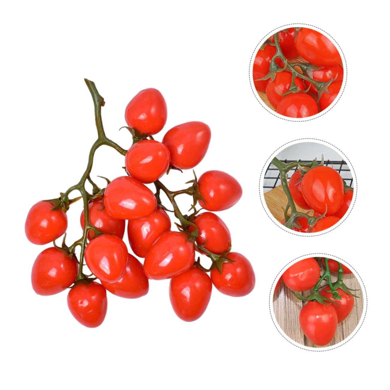 ABOOFAN Lot De 5 Tomates Cerises Artificielles Décoratives pour La Maison