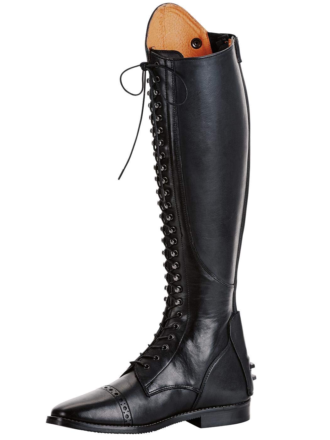 Busse Laval NW Botas de hípica Piel Cordones Negro