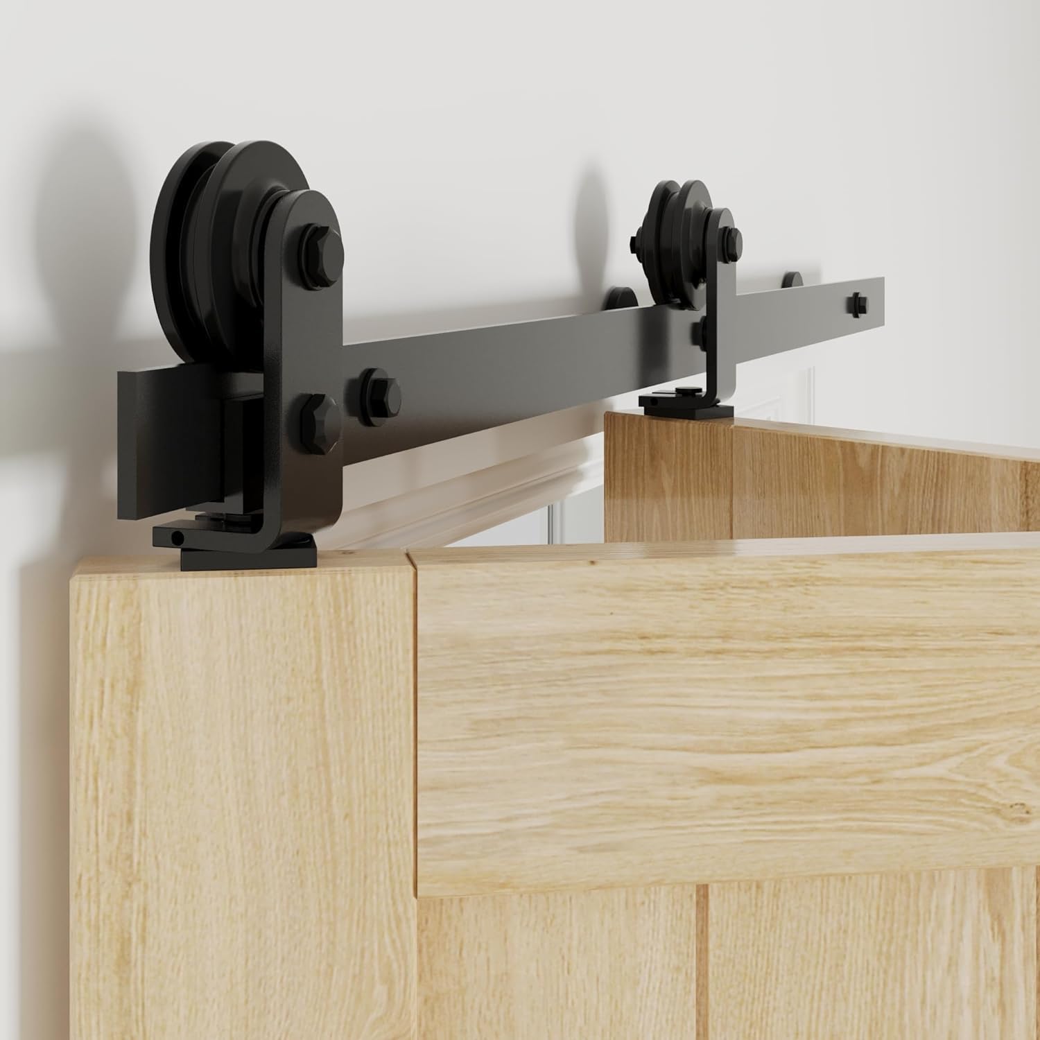 WINSOON Bifold Door Hardware 36 inch: Bi fold Heavy Duty Bifold Barn Door Hardware Kit - 36" Sliding Track for Max Two 16" Barn Door Panels 30" Openging - Smoothly Quietly, Doors Not Included