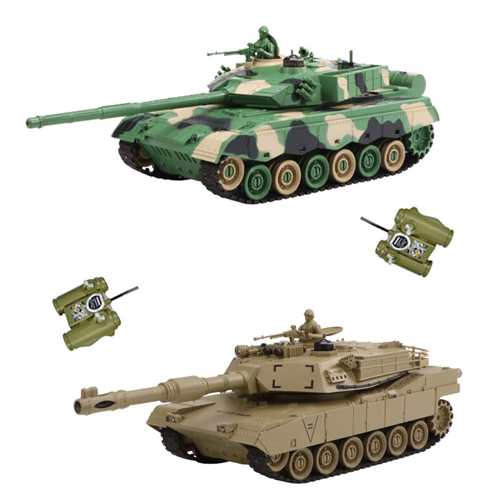 Remote Controlled Tank, 2 Pack High Speed Engineering Toy Car 360° rotation Off-road Model Car Electric Vehicle Gift Interactive Battle Tank