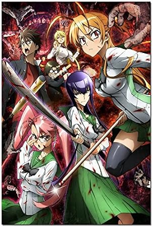 Tomorrow sunny 24X36 INCH / ART SILK POSTER / Highschool Of The Dead Japan Anime Art Silk Poster Living Room Wall Decor 002