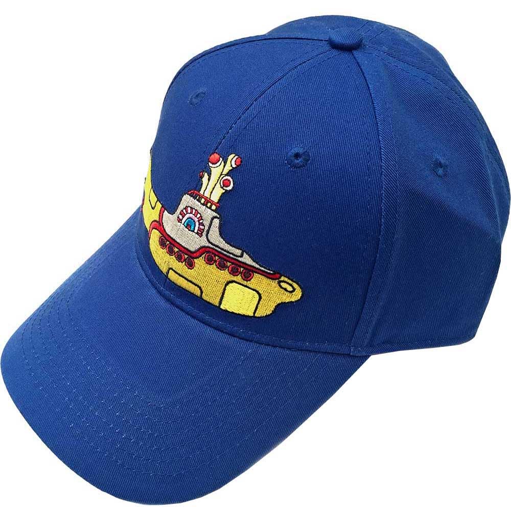 The Beatles Men's Blue Baseball Cap Yellow Submarine Band Logo Official Mid One Size