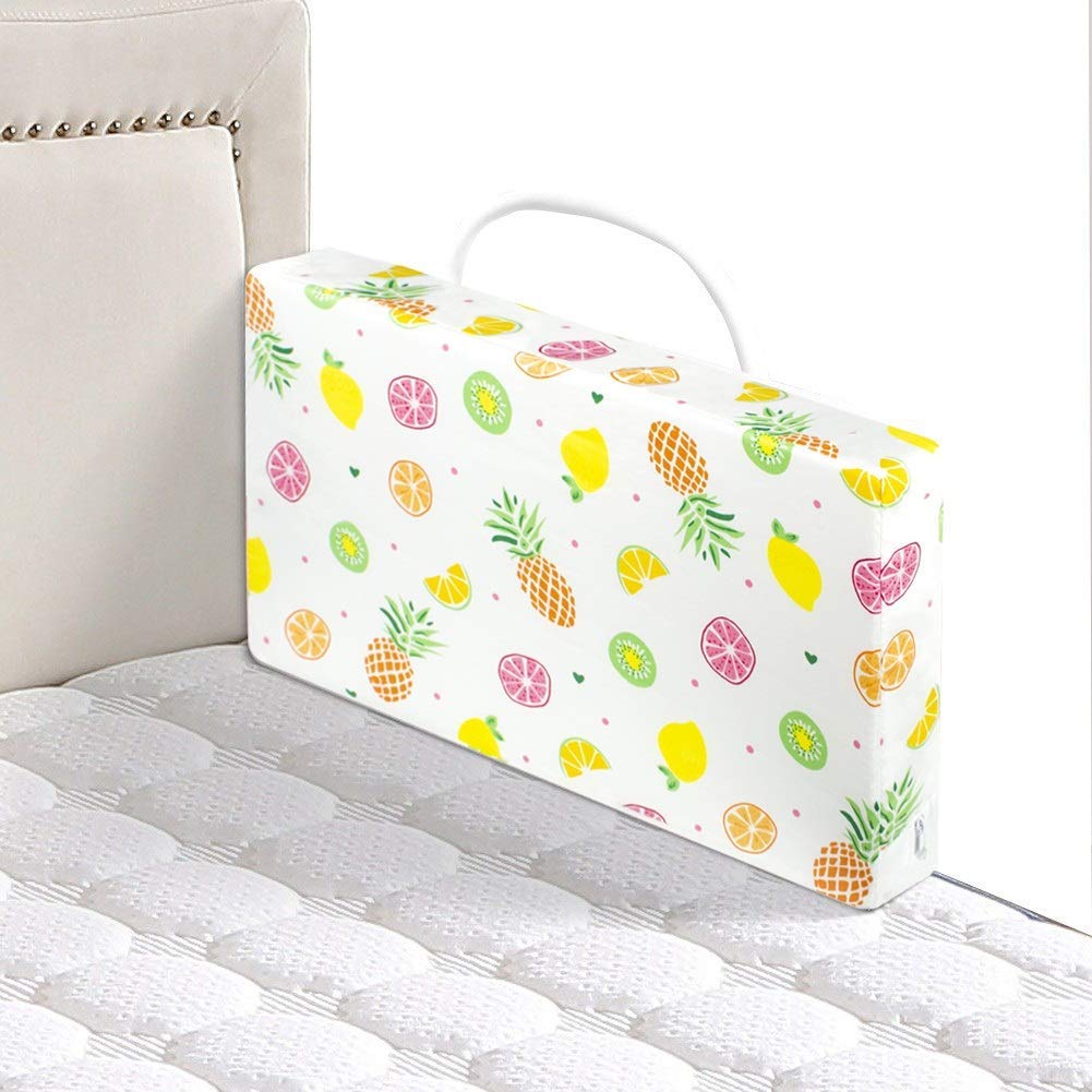 Barriera Letto, per Neonati e Bambini Piccoli - Paraurti in Schiuma per Lettino per Bambini, Dimensioni 50 cm/60 cm, Confezione da 1 (Colore: Bianco, Dimensioni: 50 cm) (Bianco 50 cm)
