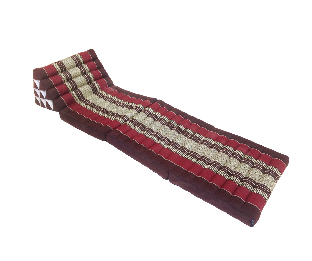 Extra Wide 80cm Traditional Thai Kapok 3 Fold Meditation Mattress | INDIA