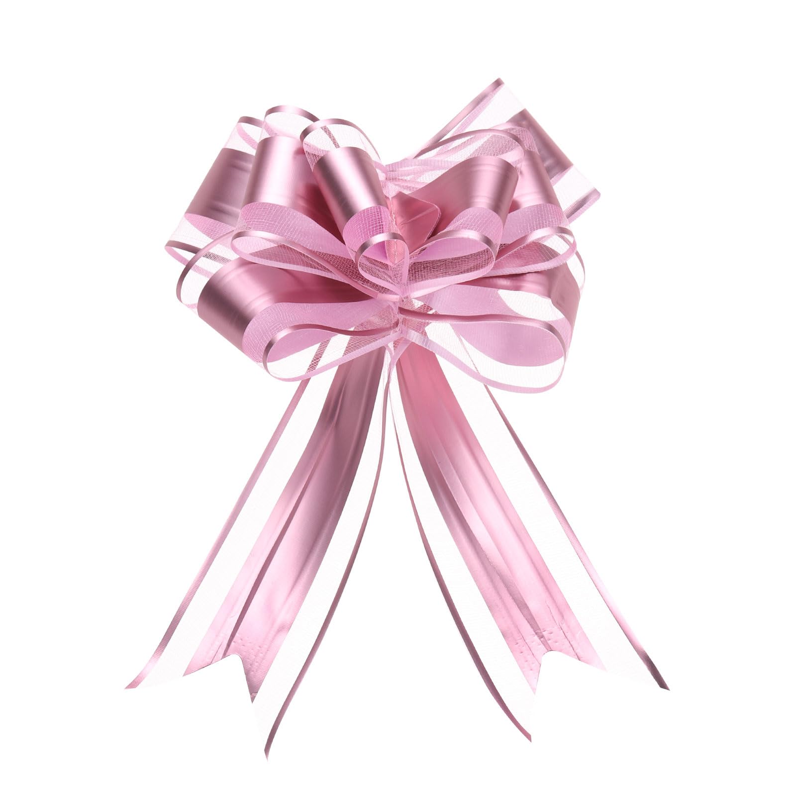 Muiltvoe 20pcs 8 Inch Giant Large Pull Bow Gift Wrapping Organza Bows Ribbon Coffee for Wedding Baskets Presents Christmas