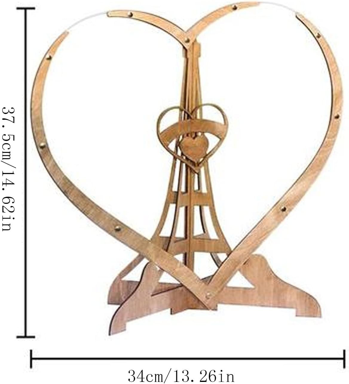 Rustikales Holzrahmenschild Als Alternative Zum Hochzeitsgästebuch – Personalisiertes Gästebuch In Herzform Aus Holz – Hochzeitsdeko, Small Hearts*60