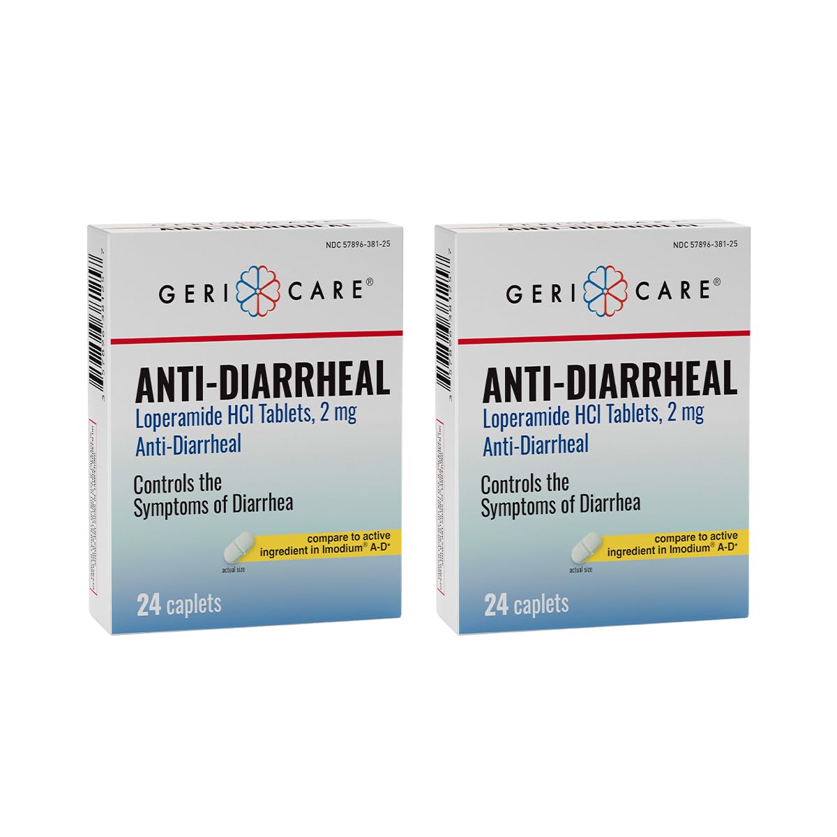 GeriCare Anti-Diarrheal Loperamide HCI 2mg, Controls Symptoms of Diarrhea, Easy to Take Caplets, Diarrhea and Stomach Relief, 24 Count (Pack of 4) — Amazon image 8