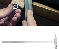 Vista 2 de Mini martillo, martillo de acero de cabeza redonda, multifuncional, mini martillo de garra portátil, reparación de joyas, mango de martillo