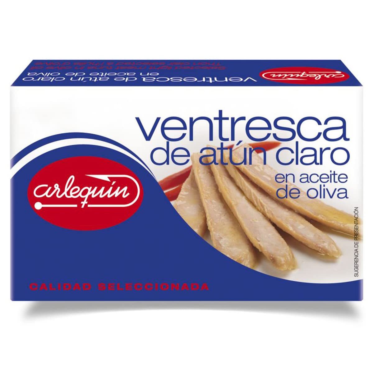 ARLEQUIN Ventresca de Atún Claro en Aceite de Oliva, Pack 4 Latas de 125 grs (500 grs)