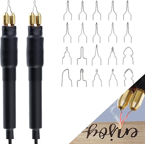 Miniatura 5 de Kit profesional de quema de madera de 60 W, herramienta de pirografía con 20 puntas de alambre incluyendo puntas de bola