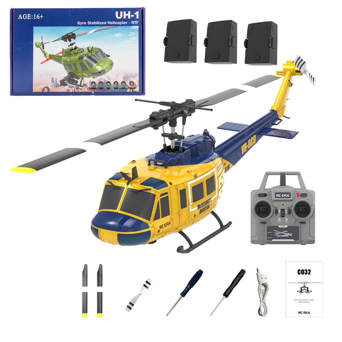 Amazon | 1/48 スケール C032 UH-1 ヒューイ RC ヘリコプター