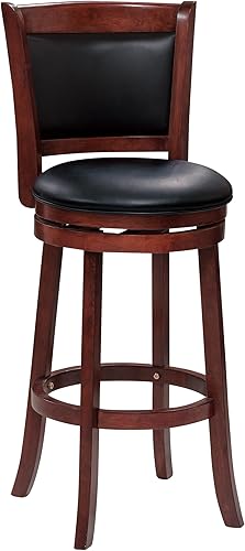 Silla giratoria de altura de pub, 1 mueble de madera maciza, sillas de comedor para mesa de habitación, juegos de sillas de cocina, taburete de bar,