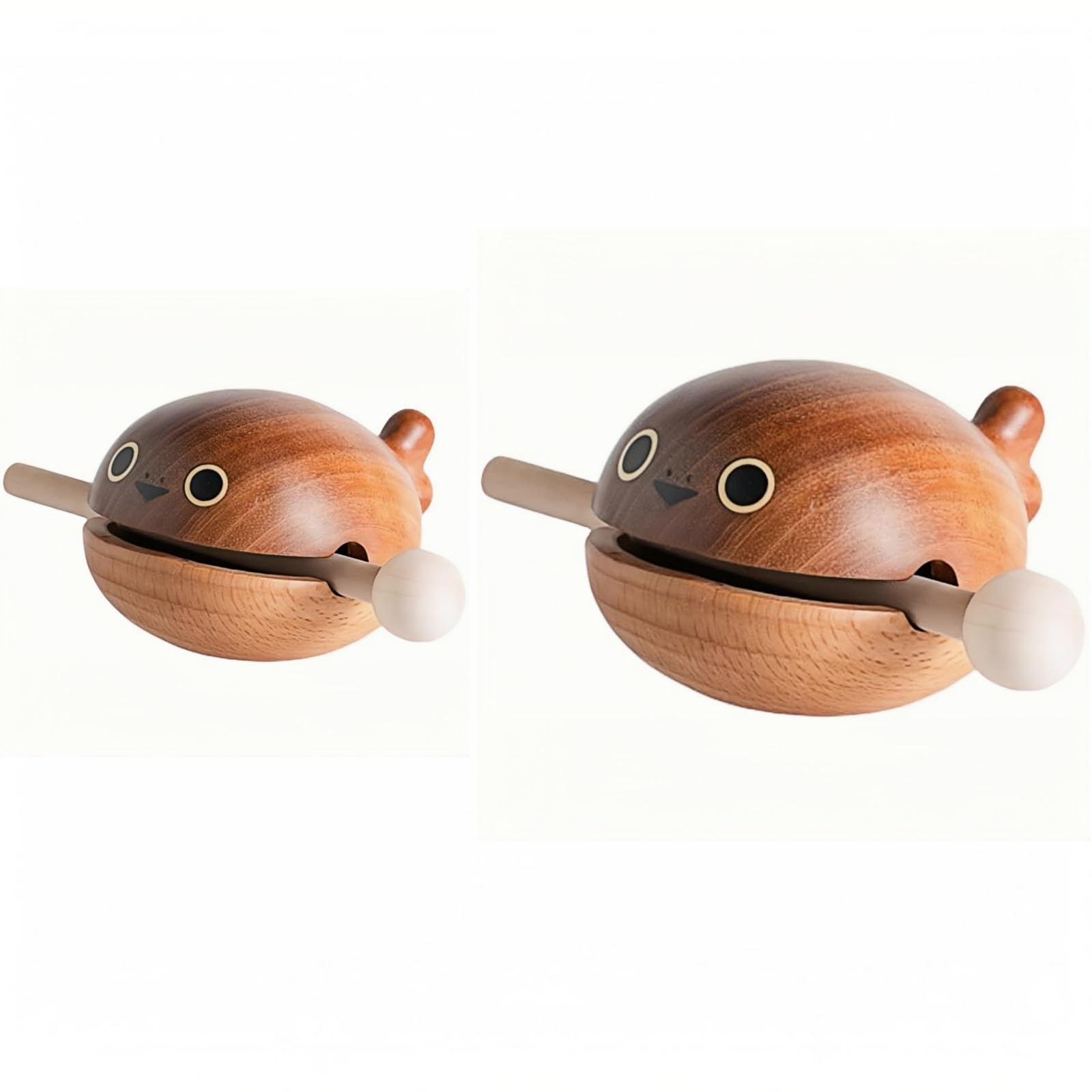 Amazon.co.jp: Zomaki 木魚 木製 仏具 黒檀・楓材 ストレス解消グッズ